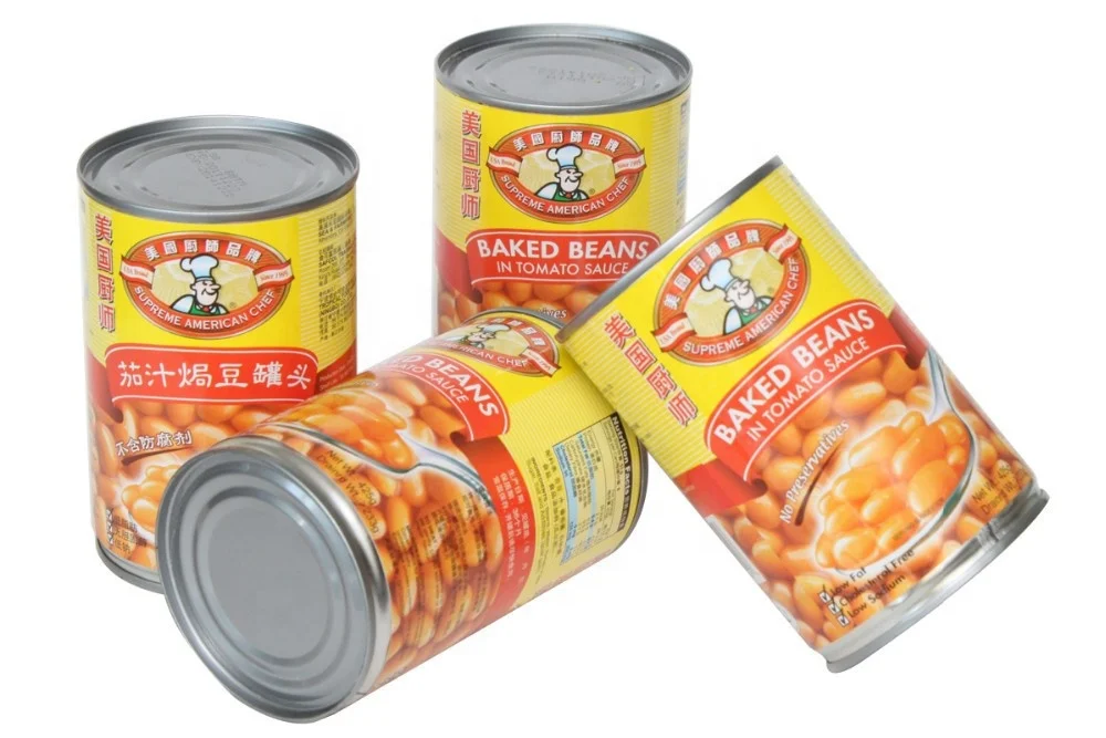 Canned Baked White Beans In Tomato Sauce Or Brine 425g*24