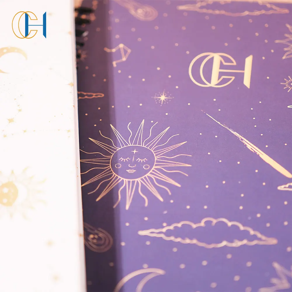 Custom Hard Cover Vintage Genuine Leather Prayer Mediation Crystal Journal Notebook Gift Set