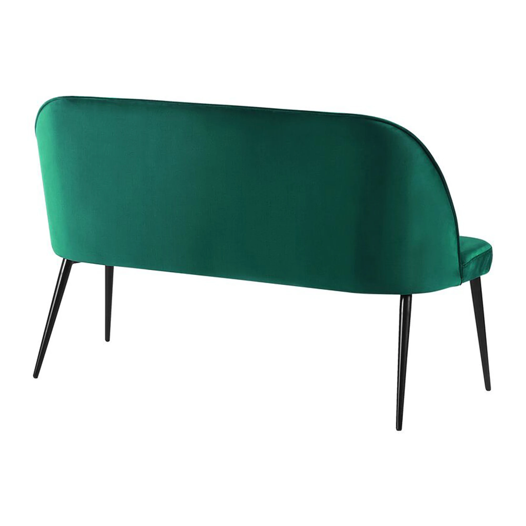 Nordic Furniture Dining Lounge Loveseat Upholstered Velvet Couch Double Seat Sofa Chair with Metal Feet