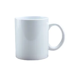 Рекламная кофейная кружка с сублимационным логотипом, белая керамическая кофейная кружка