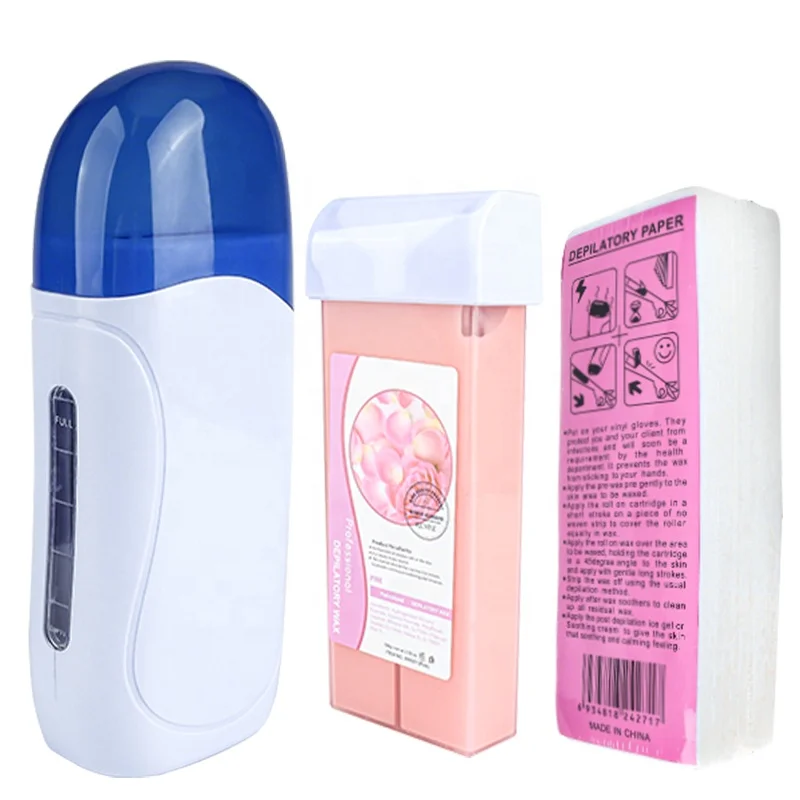 Professional Roller Hair Removal Depilatory Wax Kit  Salon Spa Wax Heater Machine Apparatus Home Use Depilatory Waxing Machine