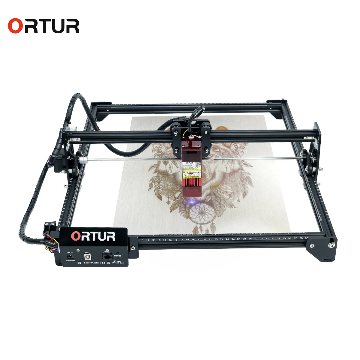 Ortur Laser Master S2 laser engraving machine 390 x 410 mm large engraving area CNC DIY Logo engraver machine