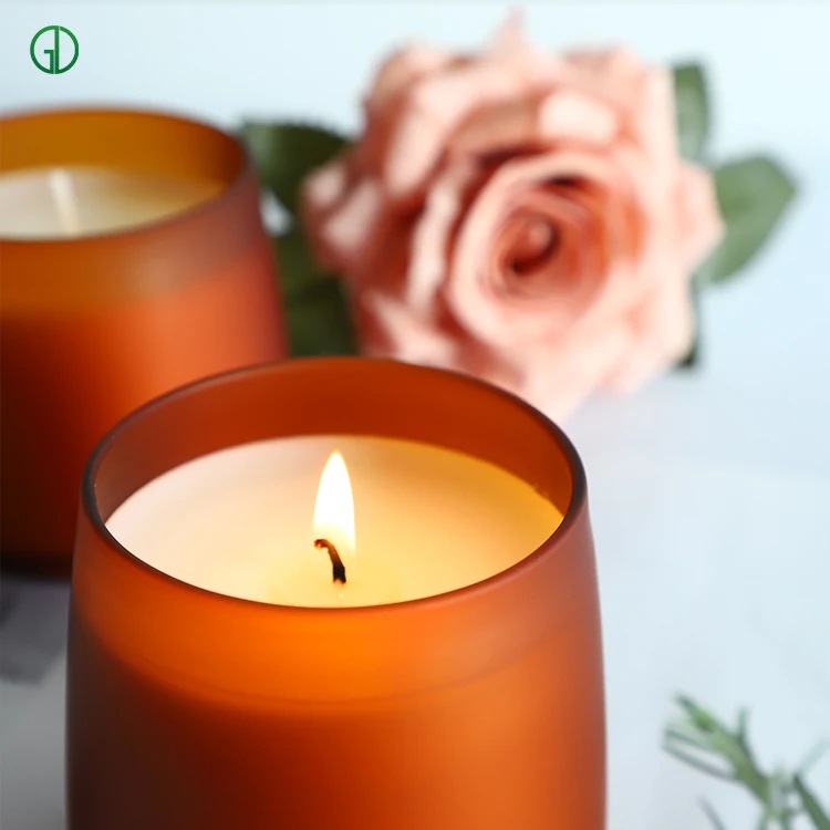 Unique Design Excellent Material Borosilicate Glass Candle Holder Decoration Candlestick Glass Candle Jar
