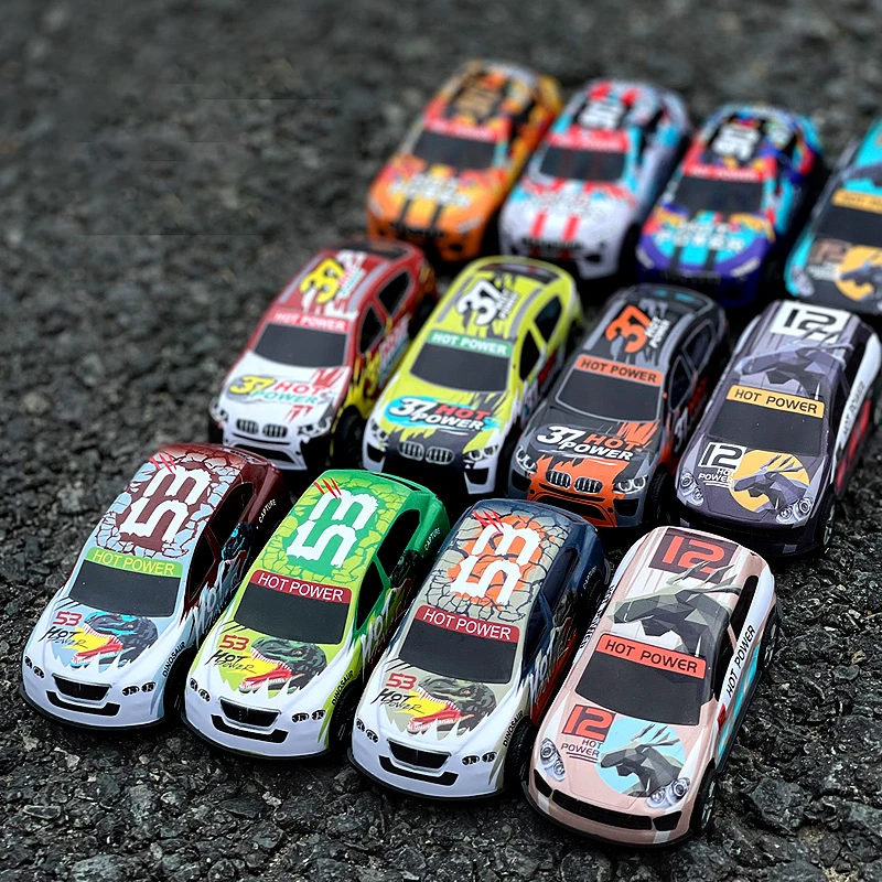 Wholesale 1/64 Racing Pull Back Mini Metal Car Model Kid Gift Diecast Toys