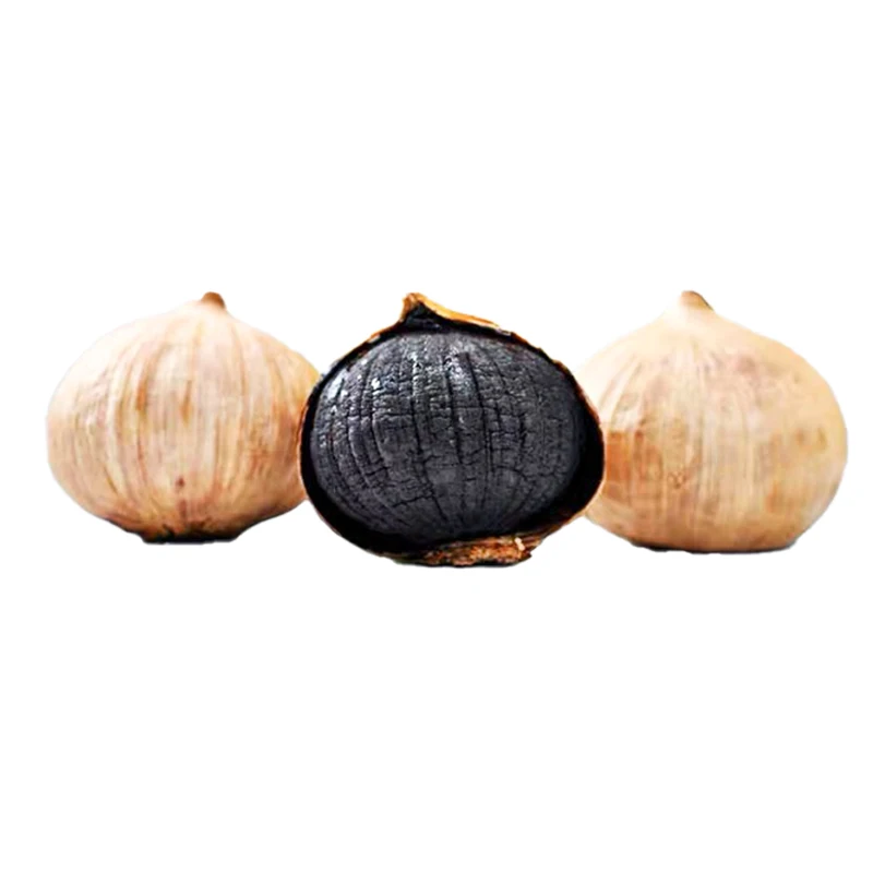 Whole Black Garlic Seasoning Bulbs Easy Peel Black Garlic Cloves All Natural Black Garlic Paste Healthy Organic Snack