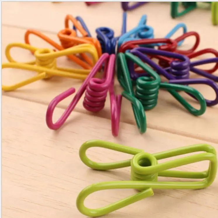 2 inch PVC Coated Bag Clips for Sealing Food Bags, Holding Papers, Multipurpose Clothes Pins for Laundry