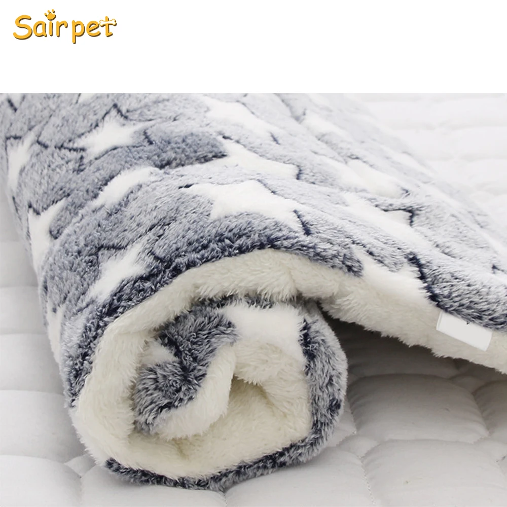 Sairpet Super Soft and Fluffy Premium Dog Blanket Pet Mat Cute Flannel Fleece Throw for Puppy Dog Cat Multi Color