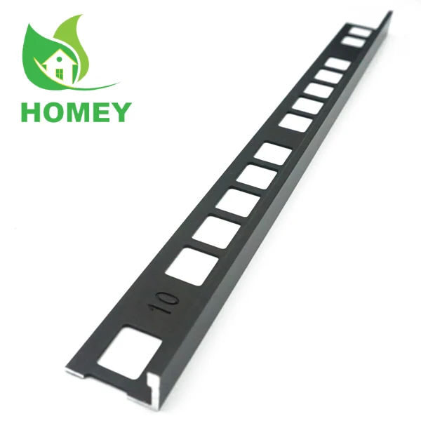L chrome straight angle decorative metal trim