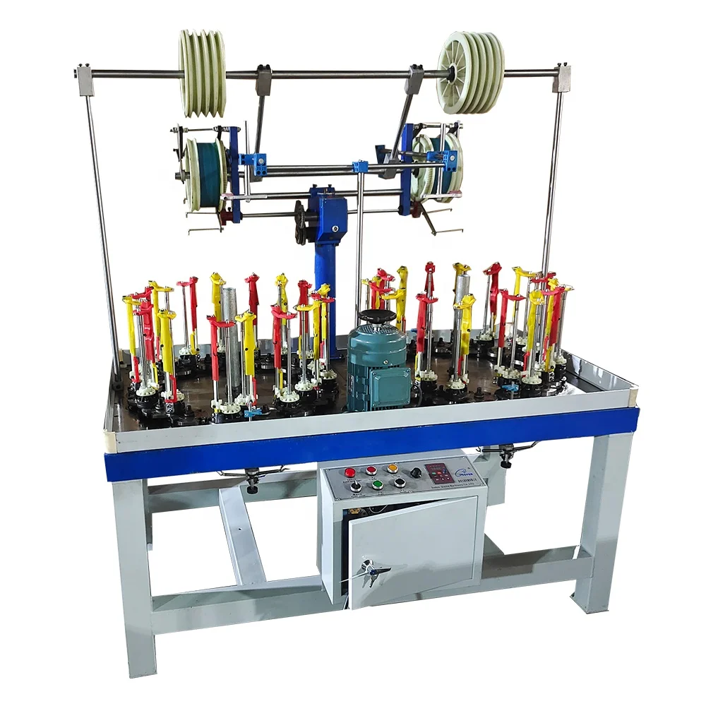 CE Good Quality And Price 32 Spindle Braiding Machine For Climbing Rope, High Speed Safety Tow Rope Braiding Machine