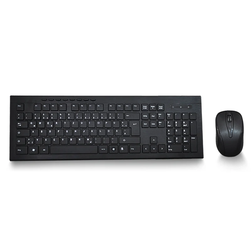 OEM Cheap Office Ergonomic BT Adapter Computer Set Wifi Keyboard Mouse Combo Wireless Mouse Keyboard