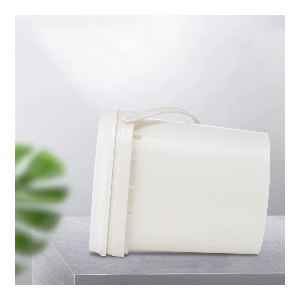 lowest price portable handles 3 liter plastic black white blue yellow pink green colored custom bucket with lids