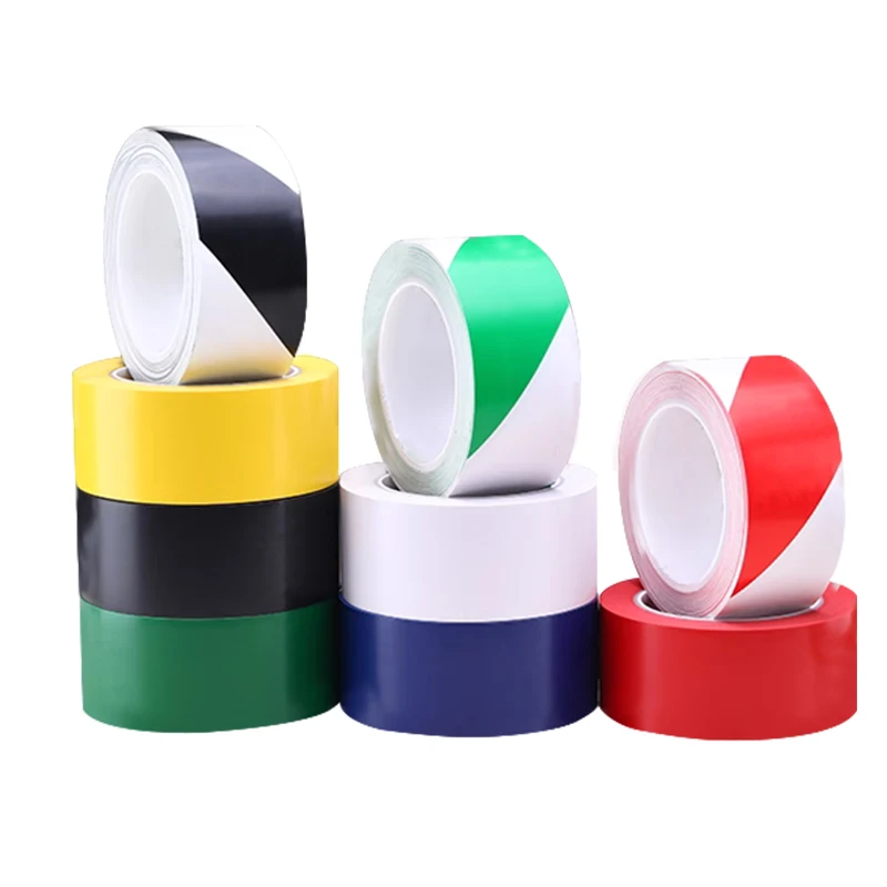BYSLI Heavy Duty Caution Tape Yellow Warning Danger Safety Line Roll Caution Vinyl PVC Floor Marking Tape for Car/Cable/Road
