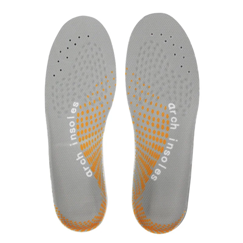 Poron Shock Absorber Sweat-Absorbing Non-Slip Breathable Sports Running Arch Sports Insole Men and Women 19-Size 46 Cutting