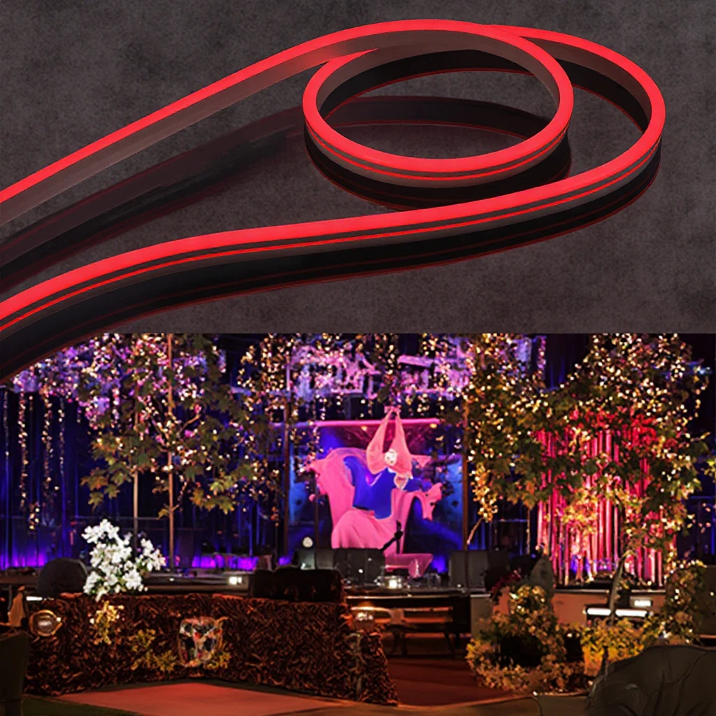 SMD5050 AC220V neon light strip square single sided lighting 5W flexible strip series 30m package IP65 RGB smd led strip
