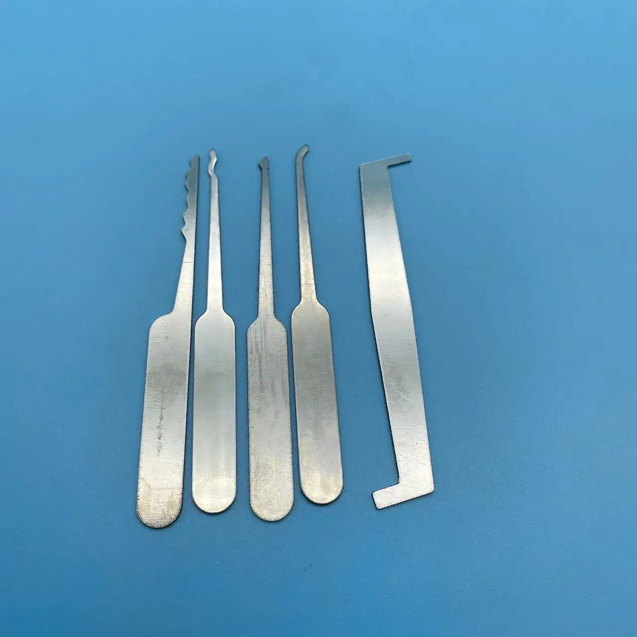 Cheapest no MOQ pocket padlock unlock tools 5 pcs visa card lock pick set