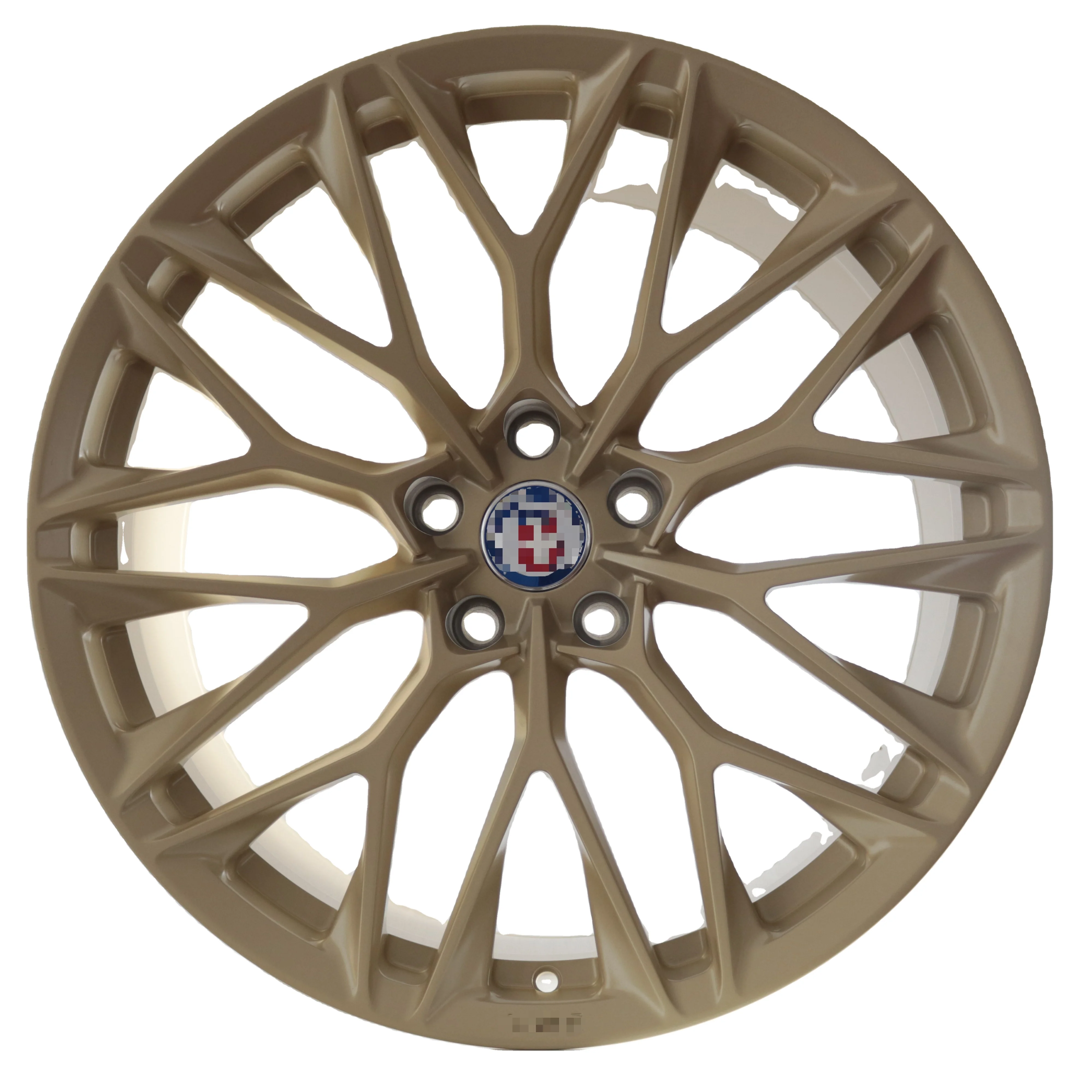 Customized 2 Piece Deep Concave Brushed Bronze Polished Lip Forged Wheels Rim for cars