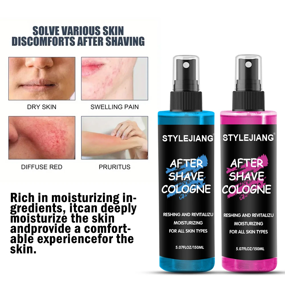 Private Label Organic Natural Vegan Barber After Shave Spray Smoothing Moisturizing Aftershave Cologne for Men Beard Care