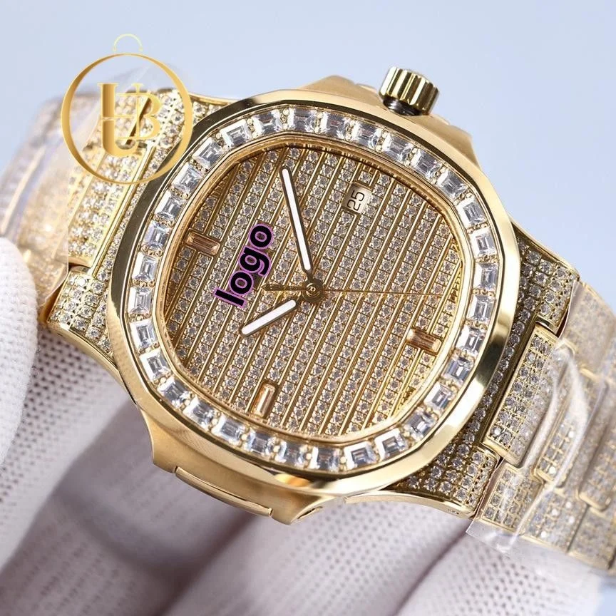 Новинка 2021 высококачественные часы Patek Nautilus 5711 со стразами 904l Noob Zf полипропиленовые Cal.324 модели часов