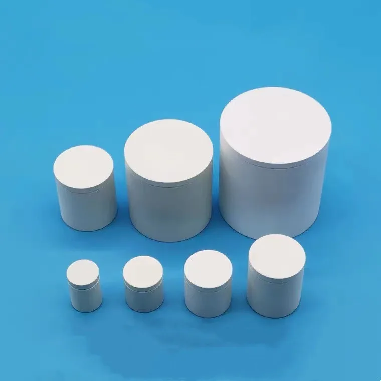High Temperature BN 99% Boron Nitride Ceramic Crucible part With Lid 2200 degree