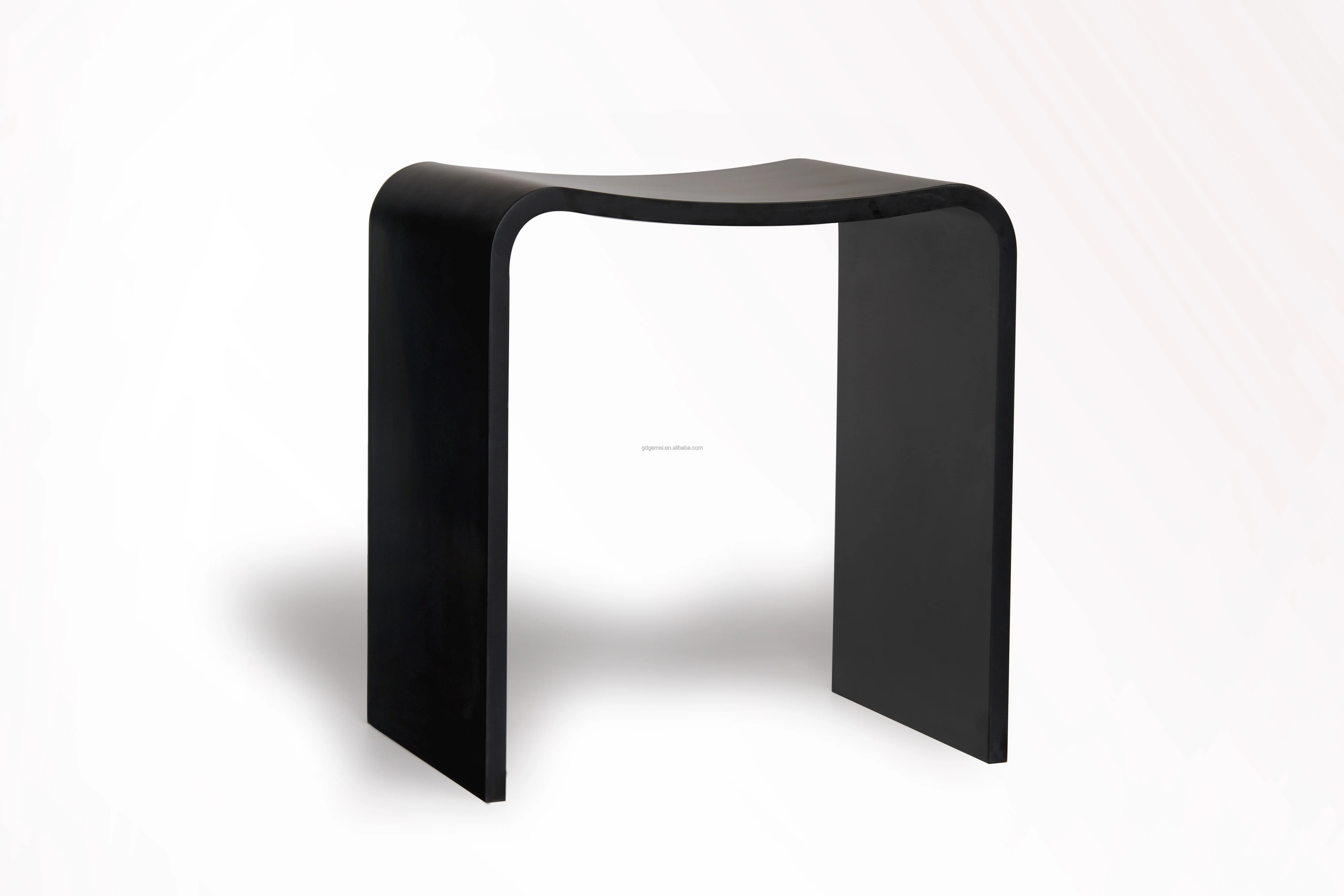 Italian designed solid surface stool artificial stone shower bench stool
