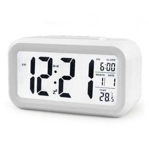 Temperaturel Alam   Digital Led Alarm Desk Table Clock Electronic Desk Table Clocks With Calendar LCD Table Clocks  M0147
