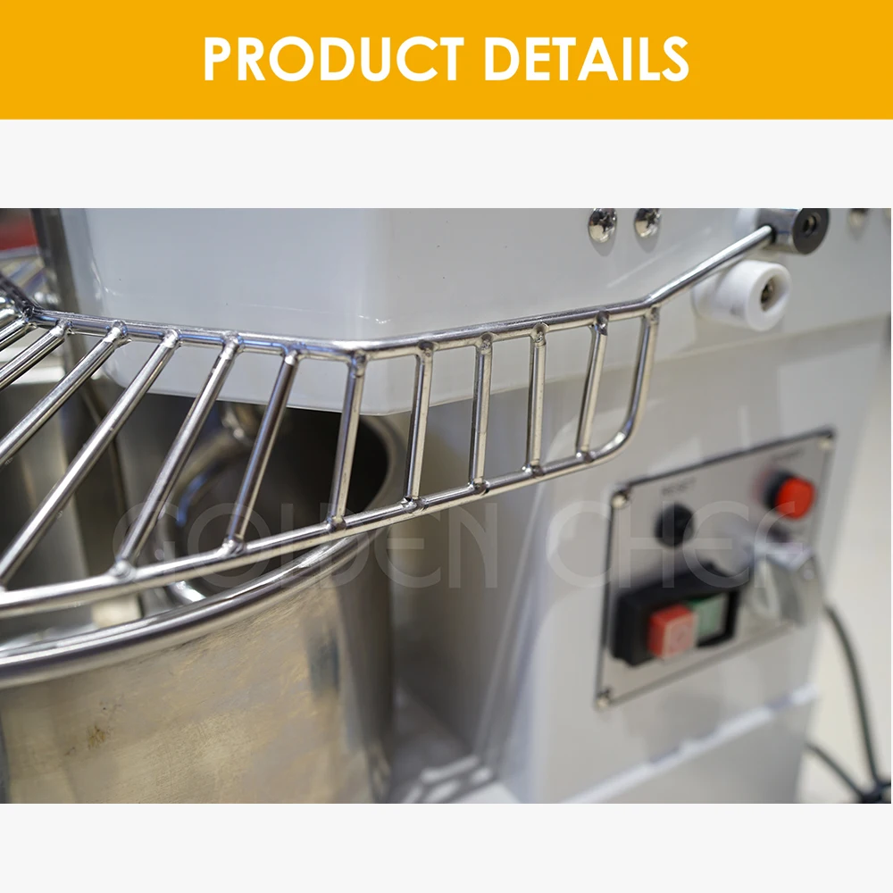 Golden Chef small bakery equipment table top Impastatrice a spirale 8L 3 kg commercial  dough spiral mixer