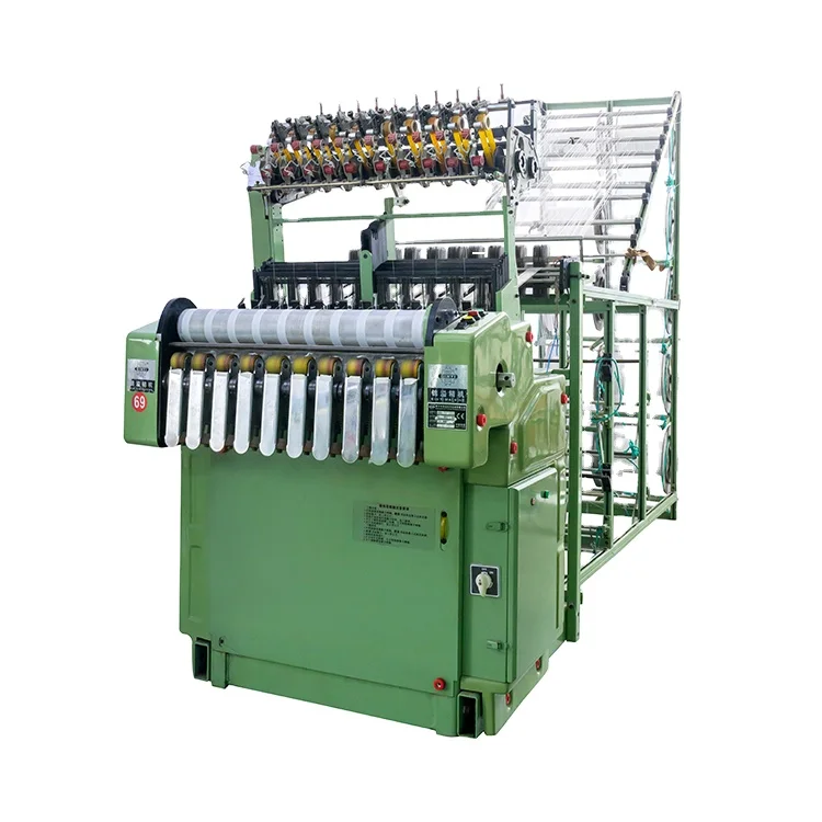 Manufacture machine ribbon elastic band narrow fabric shuttle less needle loom woven elastic tape webbing needle loom
