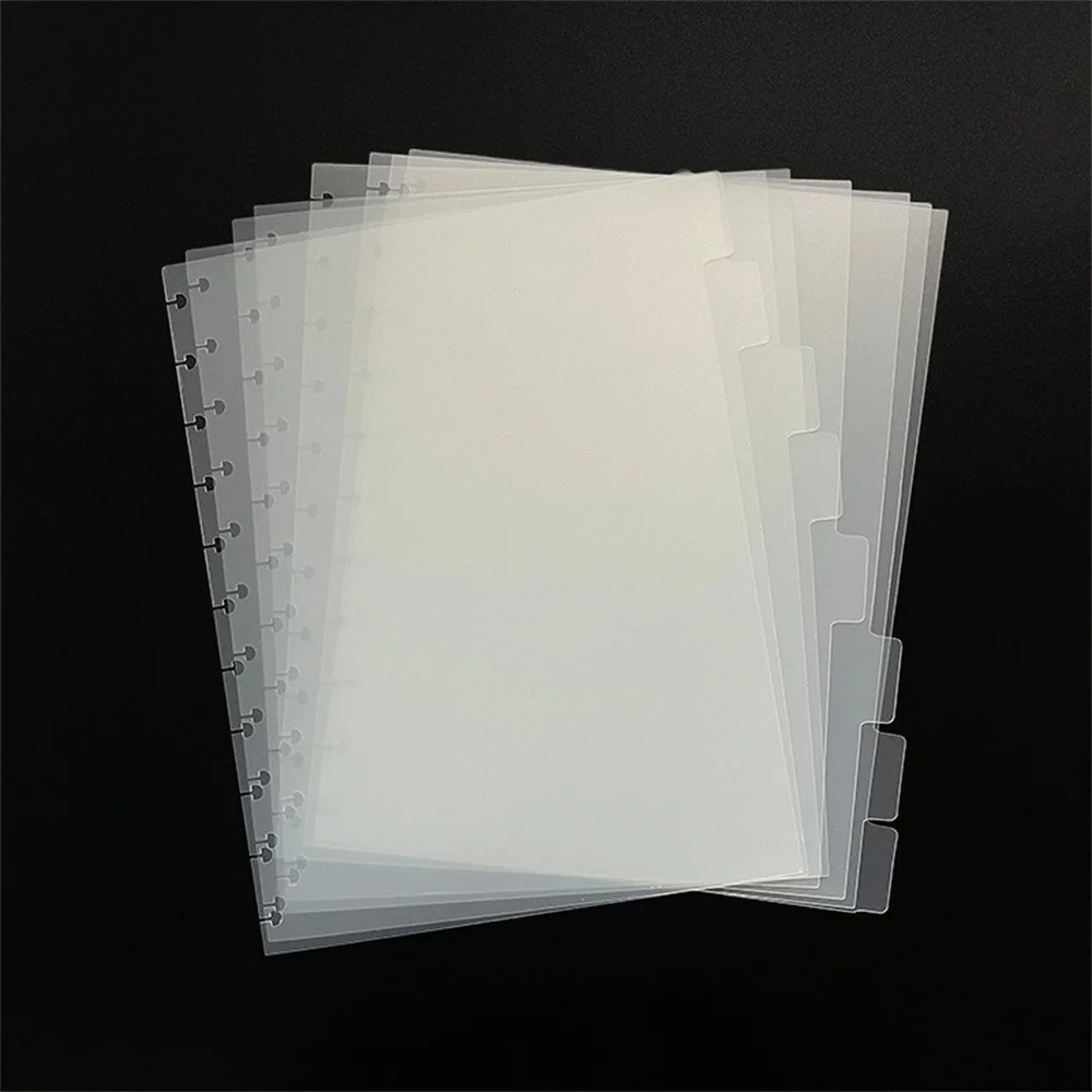 High-quality wholesale custom logo binder separator with 8 labels plastic index label separator file.