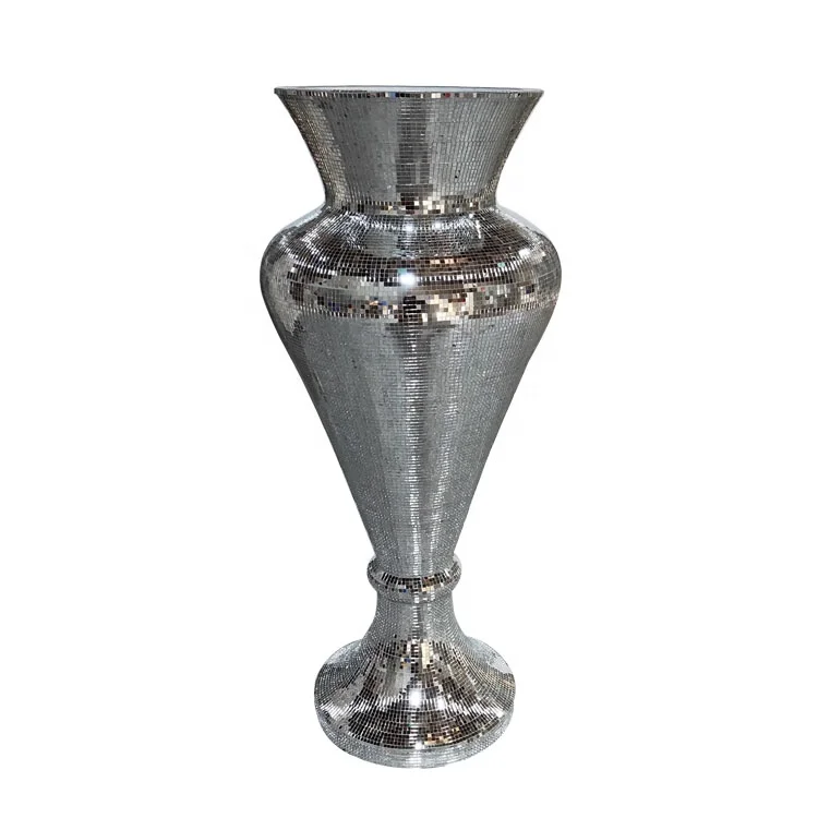 Unique Design Graceful Home Decorative Large Glass Flower Vase Crystal Vases for Home for Wedding