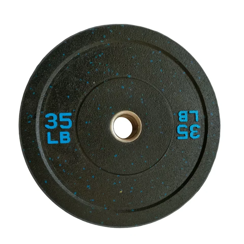 Deti commercial fitness equipment gym home  weight plates Cast Iron Barbell  Color Flecks Hi-temp Crumb Bumper Weight Plate