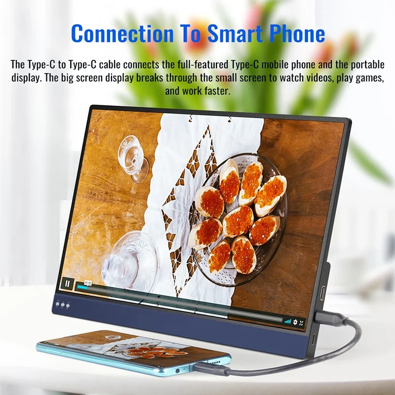 Factory wholesale 1080P 13.3 inch full viewing angle IPS with MiniHD-MI interface for portable gaming monitor ps4