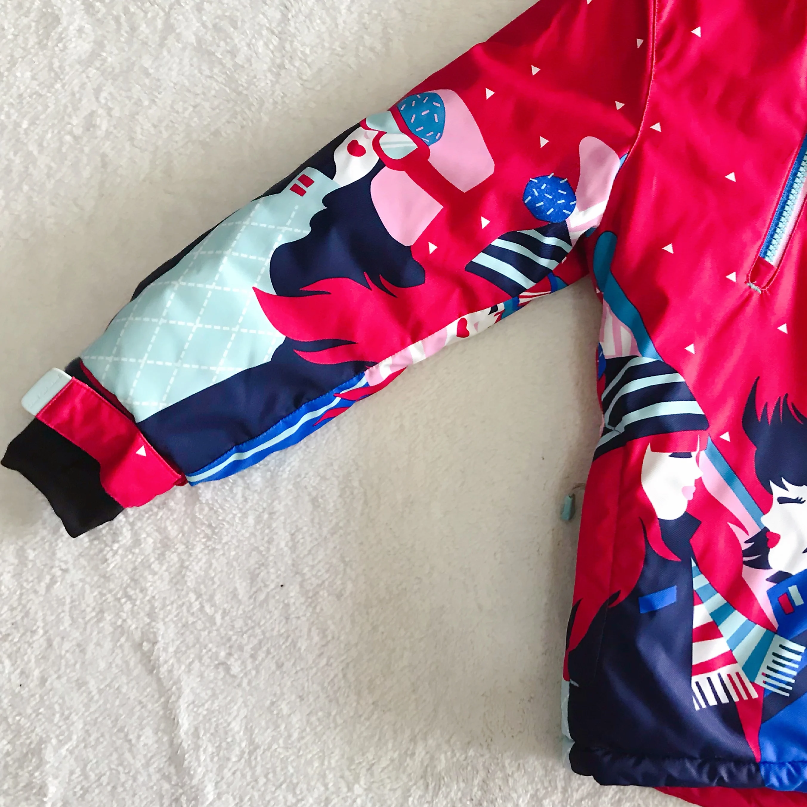 
Children custom outdoor ski suits winter thickened warm sportswear snowsuits kids waterproof ski jacket 