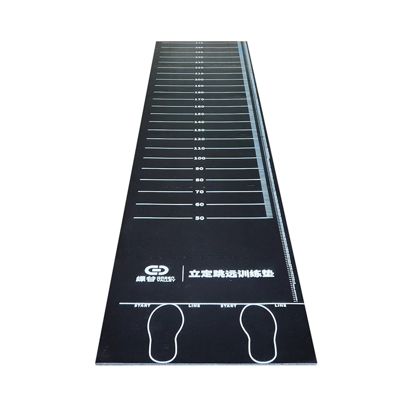 60x300 cm Standing Long Jump Mat Indoor And Outdoor Rubber Mat For Sports Test Training With Logo printing