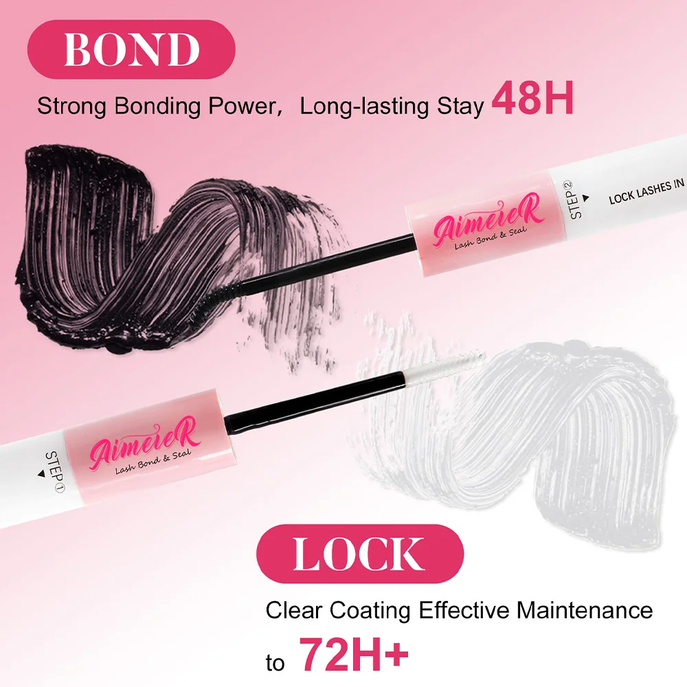 Lash Bond And Seal Water Proof DIY Lash Segment Glue Adhesive Super Strong 5ml For Cluster Lashes Extension