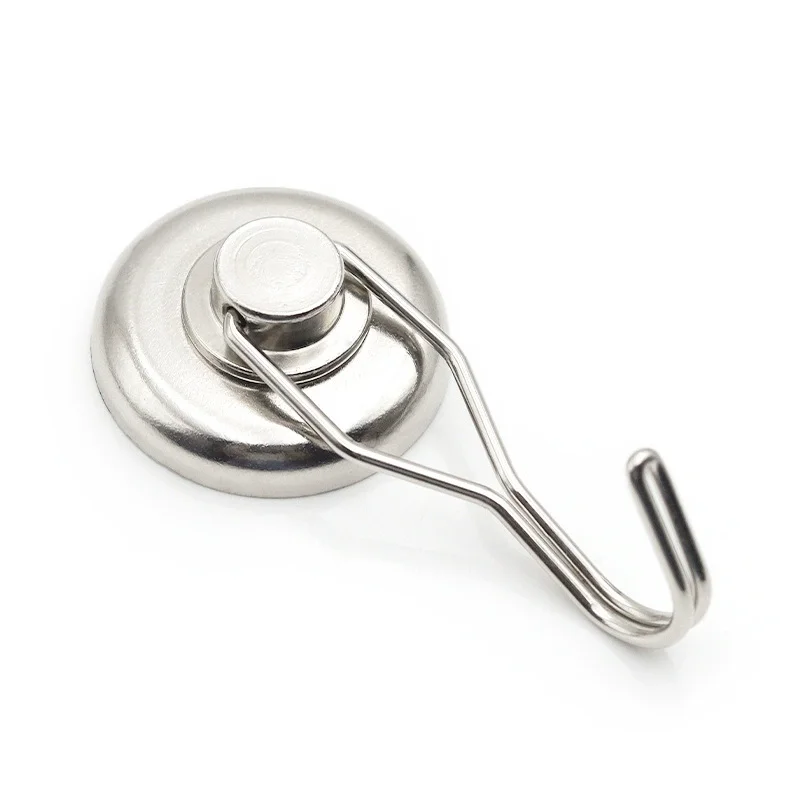 Premium strong rotating hook magnet black silver strong magnetic hook products