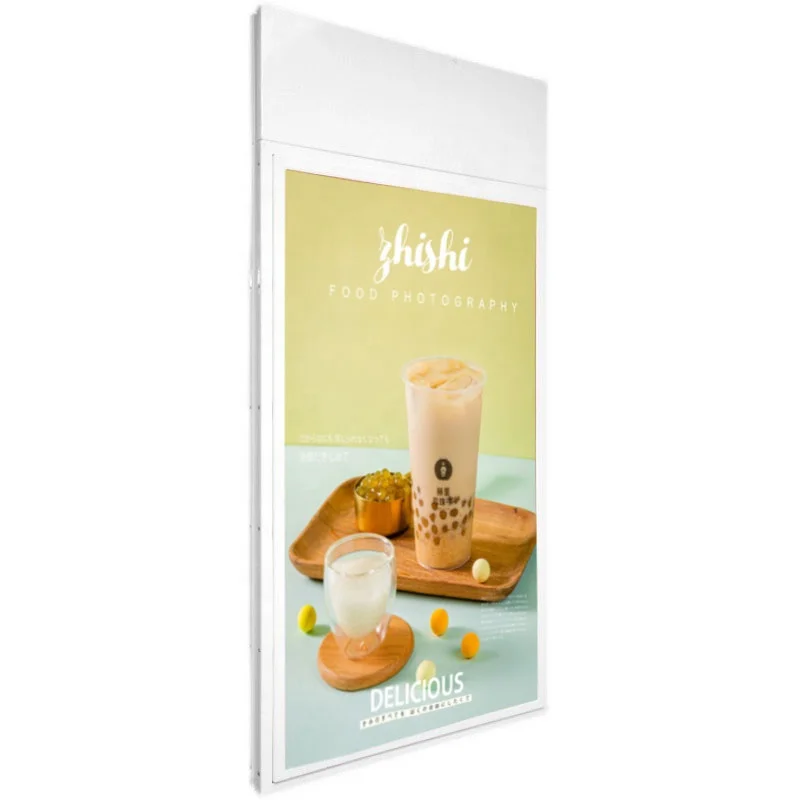 55 inch HD 4K Wifi Super Slim 43' Double Side Floor Standing Transparent Kiosk Advertising Digital signage Lcd Window Display