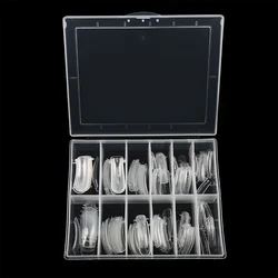 2022 Private Label OEM Extension Artificial Nail Tips Mold Long Round Gel Builder Dual System Plastic Reusable Nail Forms