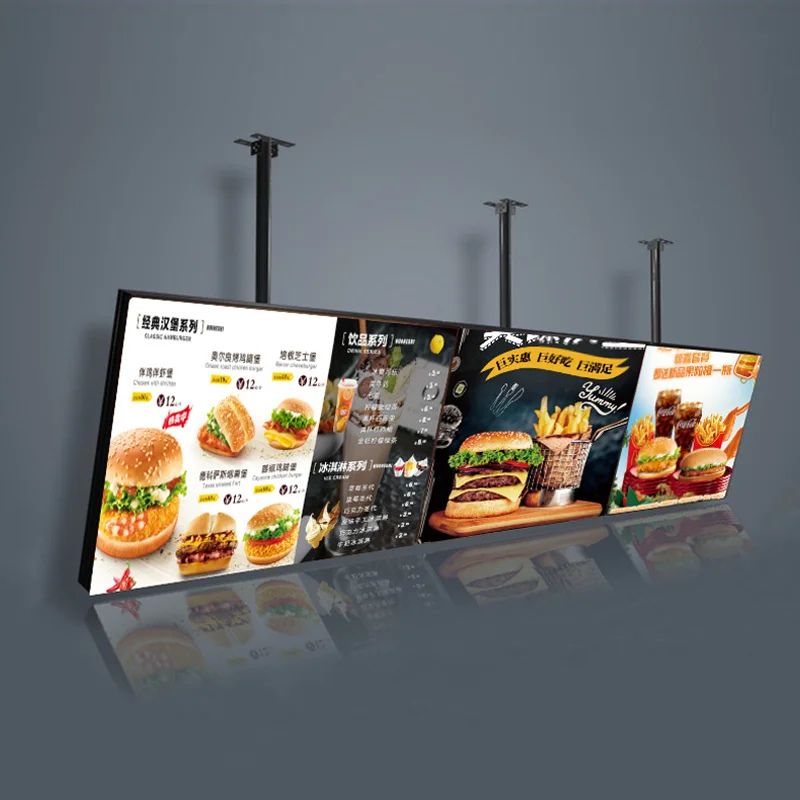 Customized Indoor Advertising Acrylic LED Display Signage Movie Poster Light Billboard Magnetic Ultra Thin LED Light Box for A3