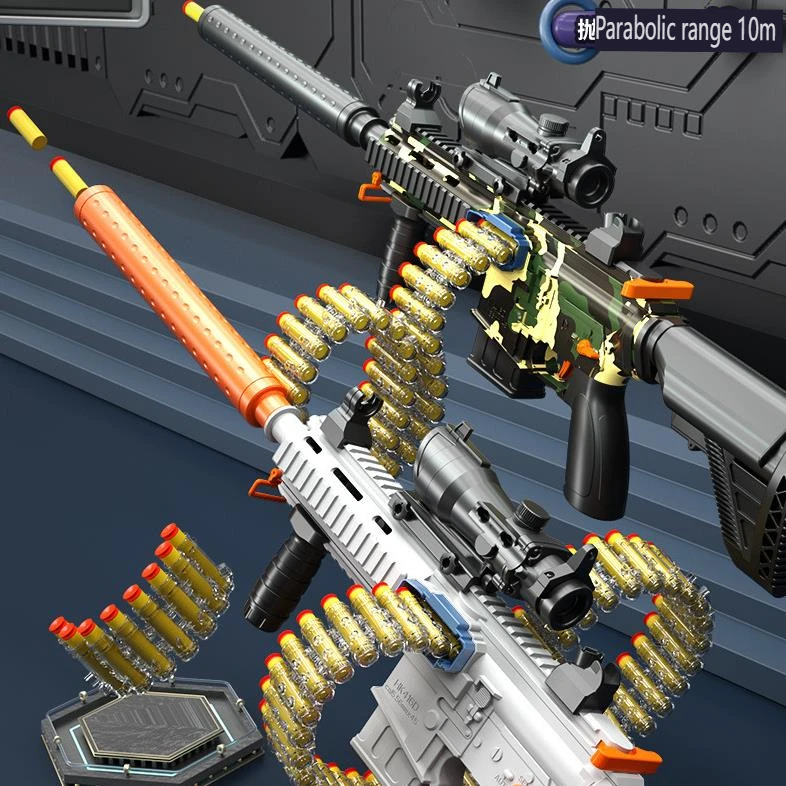 Large M416 electric shell throwing soft gun Manual automatic integrated three modes Boys and children toy gun supply wholesale