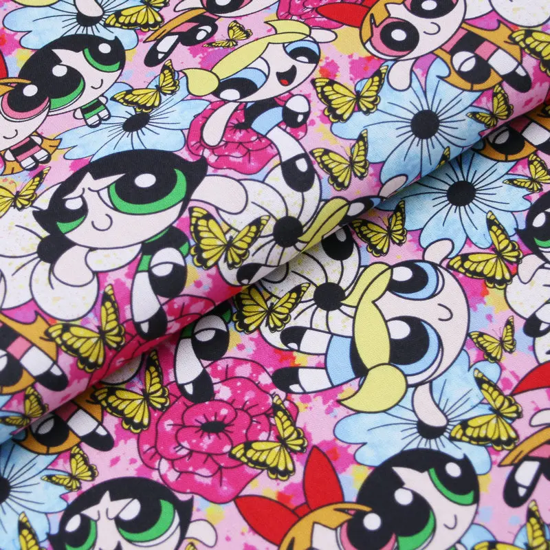 Digital Printing cartoon woven fabric Dress Clothing Tissu Coton 100% Cotton Fabric
