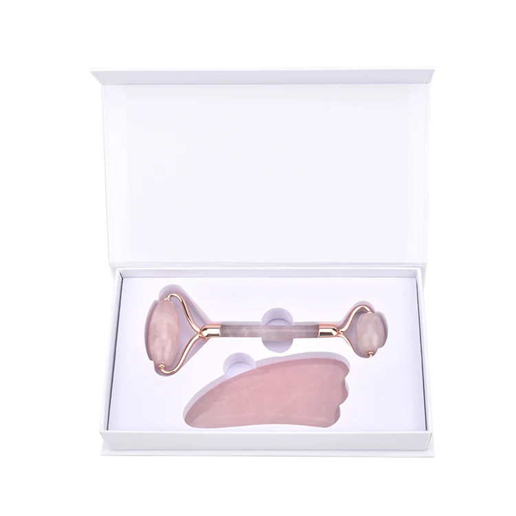 2022 trending products wholesale noise free face massager rose quartz roller jade for face massage