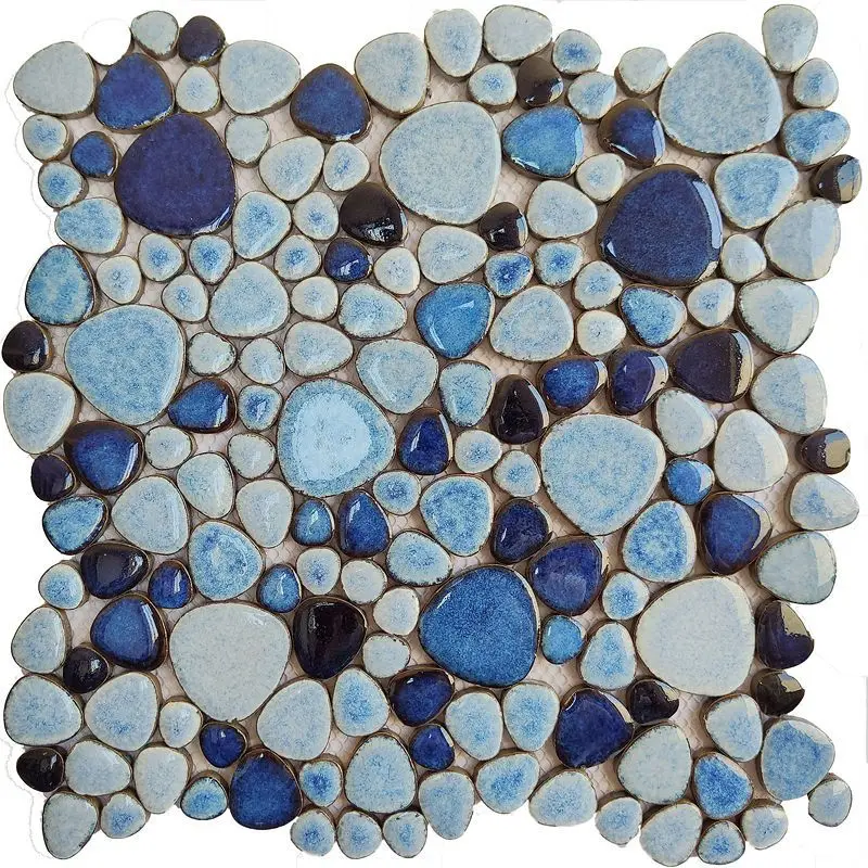 Hot selling ceramic fish pond mosaic pebble tile non-slip floor tile toilet outdoor pool swimming pool hot spring pool