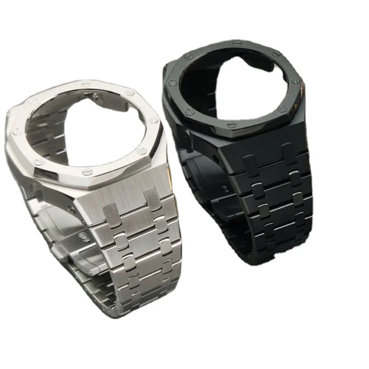 Custom Luxury Watch Case Strap 316L Stainless Steel PVD Watch Ga2100 Case