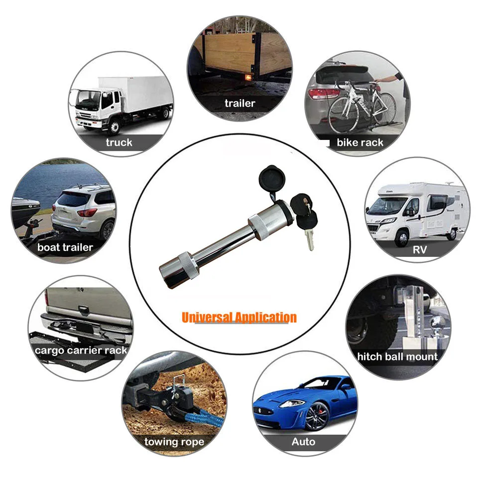 Manufacturer Directly Supplies 5/8 Hitch Pin Lock Straight Type Trailer Tow Bar Towbar Tongue