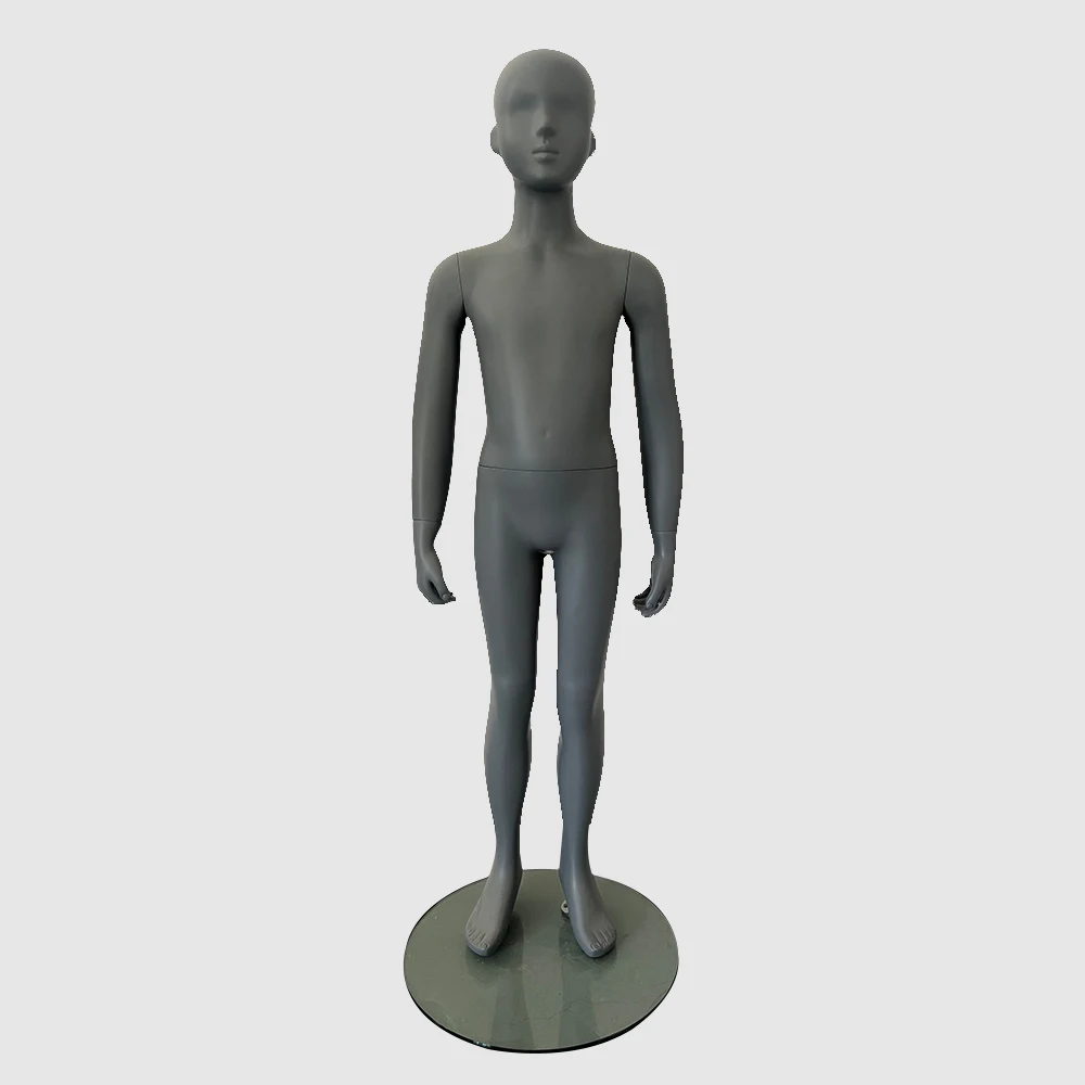 white egg head kid full body mannequins FRP children mannequin dummy child fashion clothes mannequin for display