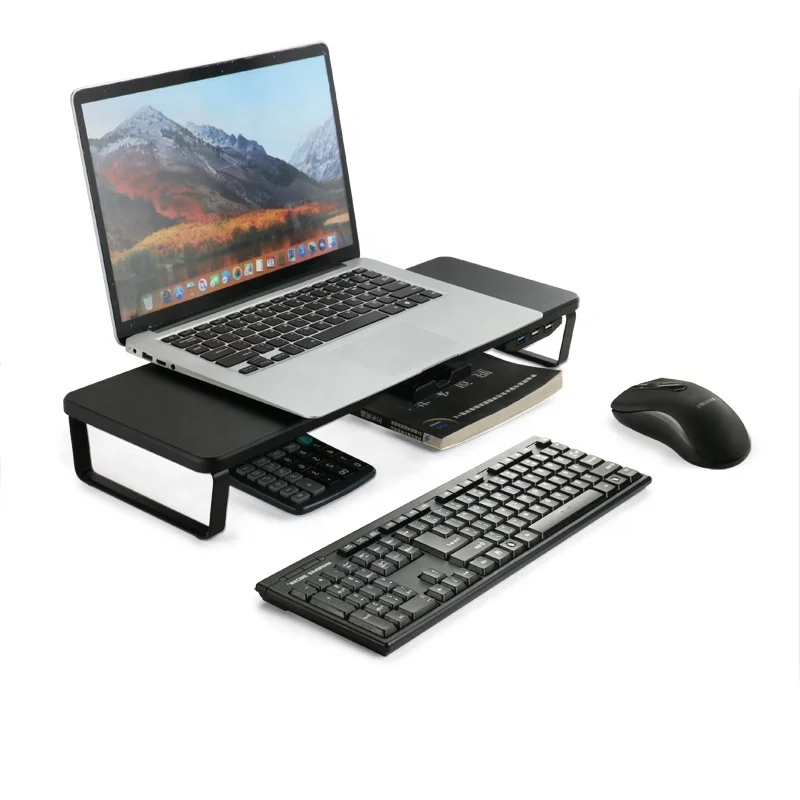 New Product Monitor Stand Riser with USB3.0, Desktop,ergonomic Computer Riser Monitor Stand with  Modern Commercial Furniture