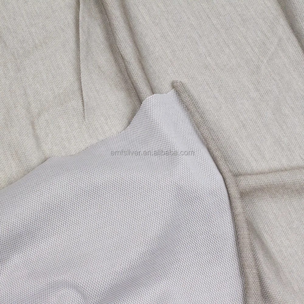 RFID SHIELDING Anti Radiation Clothing Fabric Stretch Silver Fiber Fabric Shielding RFID/EMI EMF Reducing