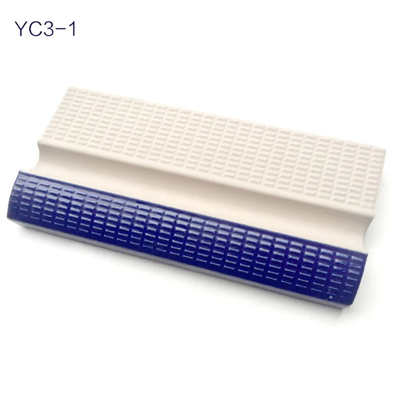 non slip glazed blue swimming finger-grip bull nose ceramic pool tile