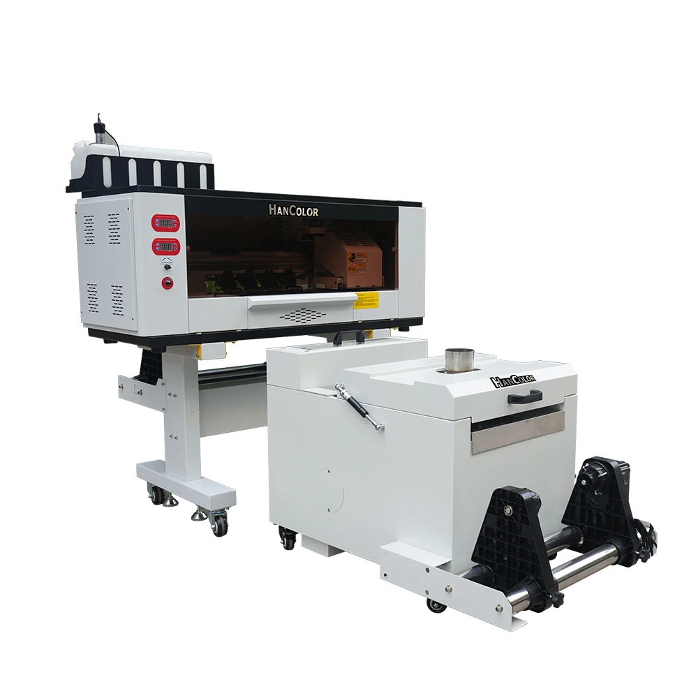 Hot-sale 30cm T-shirt DTF Printer CMYK White Color garment customization 2 Heads I3200 XP600 direct to film printing