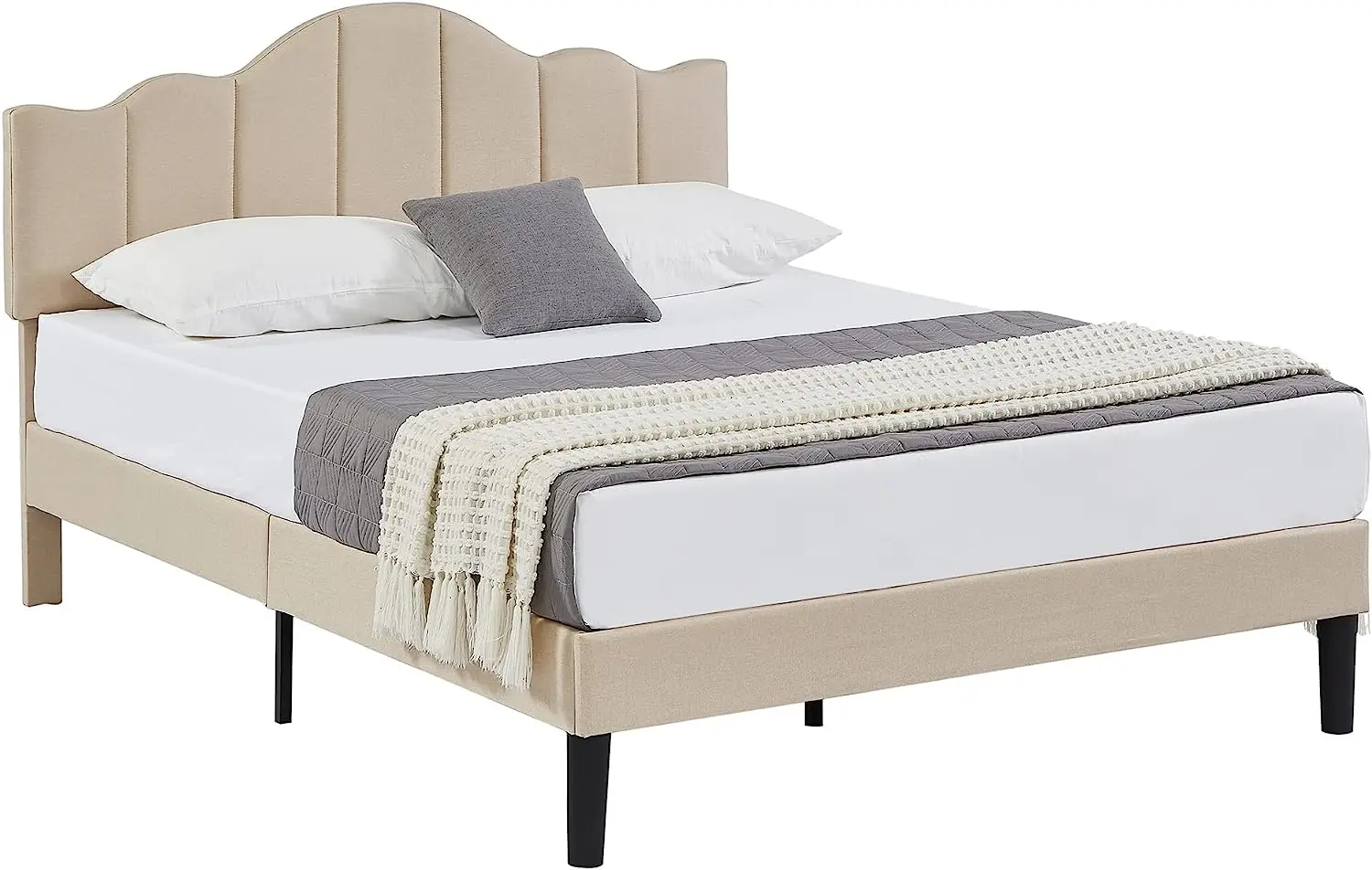 Good quality and cheapest price Upholstered Platform Bed bedroom furniture